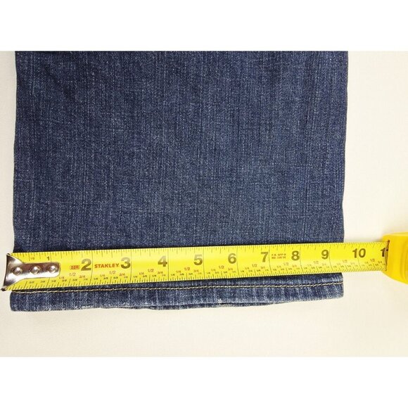 Levi's Size 14 Short Womens 30 Inch Inseam 550 Relaxed Bootcut Blue Denim Jeans - Picture 5 of 12